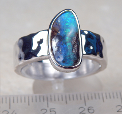 Designer Boulder- Opalring 925 SS - Video