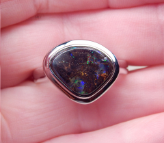 Designer Boulder- Opalring 925 SS - Video