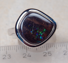 Designer Boulder- Opalring 925 SS - Video