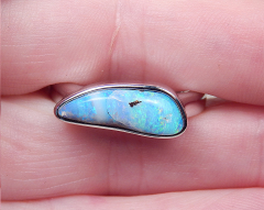 Designer Boulder- Opalring 925 SS - Video