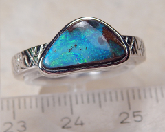 Designer Boulder- Opalring 925 SS - Video