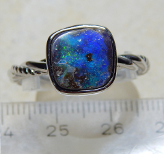 Designer Boulder- Opalring 925 SS - Video