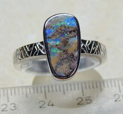 Designer Boulder- Opalring 925 SS - Video