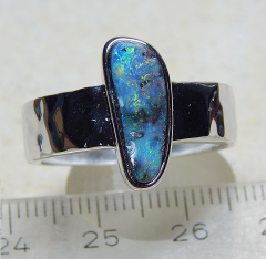 Designer Boulder- Opalring 925 SS - Video