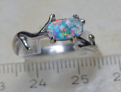 Designer Opal Ring in 925 SS - Video