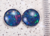Opal-Tripletten-Pärchen 9 x 9 mm